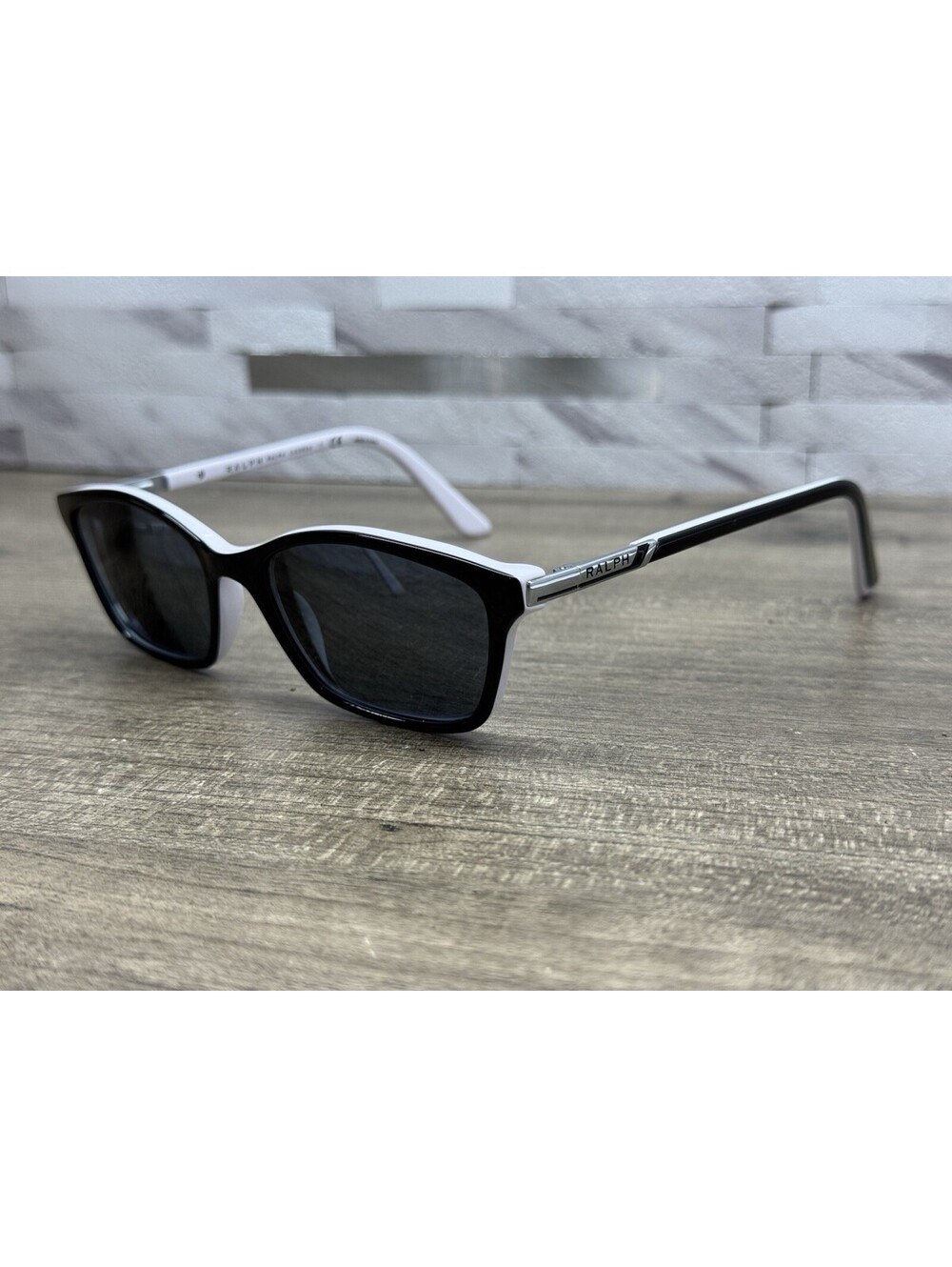 Ralph Lauren RA7044 1139 Eyeglasses Black White Cat Eye 52-16-135 FRAMES ONLY